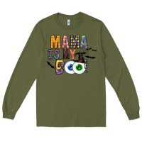 Army Green Mama is my Boo Long Sleeve Tee - CowhideDigitalArt