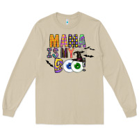Mushroom Mama is my Boo Long Sleeve Tee - CowhideDigitalArt