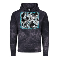 Cloud Black cowhide glitter tooled leather background Vintage Hoodie - RanaPortraitStore