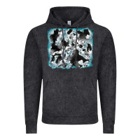 Vintage Arctic cowhide glitter tooled leather background Vintage Hoodie - RanaPortraitStore