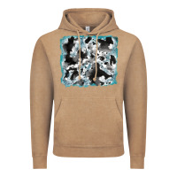 Vintage Coffee cowhide glitter tooled leather background Vintage Hoodie - RanaPortraitStore