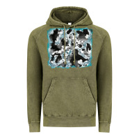 Vintage Olive cowhide glitter tooled leather background Vintage Hoodie - RanaPortraitStore