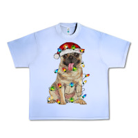 Grape Ice pug with christmas lights Urban Heavy Tee - RanaPortraitStore