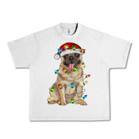Lunar Rock pug with christmas lights Urban Heavy Tee - RanaPortraitStore