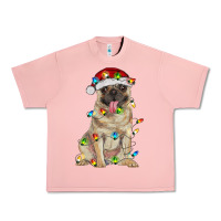 Salmon pug with christmas lights Urban Heavy Tee - RanaPortraitStore