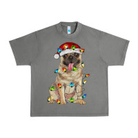 Tornado pug with christmas lights Urban Heavy Tee - RanaPortraitStore