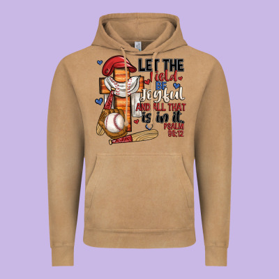 Let The Field Be Joyful And All That Is In It Vintage Hoodie Designed By Jahusdesignshop