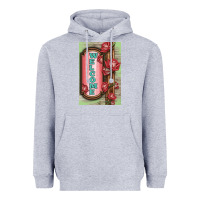 Heather Grey Western Red Roses Welcome Heavyweight Hoodie - LillyAllenDesigns