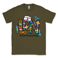 Army Green lpn licensed practial nurse Classic Tee - CowhideDigitalArt