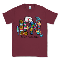 Burgundy lpn licensed practial nurse Classic Tee - CowhideDigitalArt