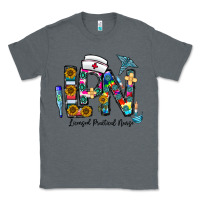 Charcoal Heather lpn licensed practial nurse Classic Tee - CowhideDigitalArt