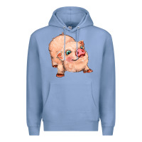 Colony Blue pig Premium Hoodie - MaliasSmallBusiness