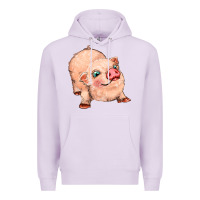 Lilac pig Premium Hoodie - MaliasSmallBusiness