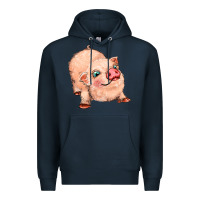 Navy pig Premium Hoodie - MaliasSmallBusiness