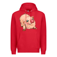 Red pig Premium Hoodie - MaliasSmallBusiness