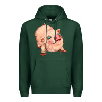 Sports Green pig Premium Hoodie - MaliasSmallBusiness