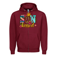 Burgundy sun kissed Zipper Hoodie - AdoDesignShop