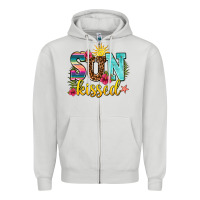 Dove Grey sun kissed Zipper Hoodie - AdoDesignShop