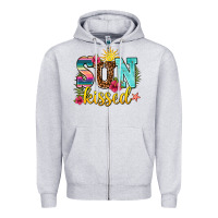 Heather Grey sun kissed Zipper Hoodie - AdoDesignShop