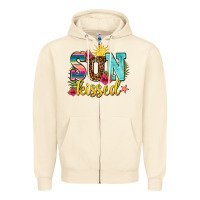 Sandshell sun kissed Zipper Hoodie - AdoDesignShop