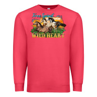 Cardinal free spirit wild heart 3 horses Premium Sweatshirt - LillyAllenDesigns