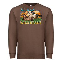 Chestnut free spirit wild heart 3 horses Premium Sweatshirt - LillyAllenDesigns