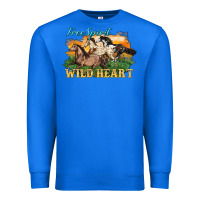 True Royal free spirit wild heart 3 horses Premium Sweatshirt - LillyAllenDesigns