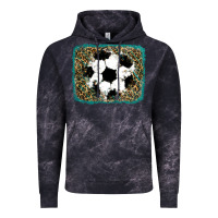 Cloud Black glitter soccer leopard Vintage Hoodie - RanaPortraitStore