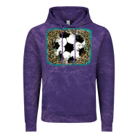 Cloud Purple glitter soccer leopard Vintage Hoodie - RanaPortraitStore