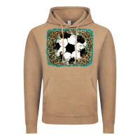 Vintage Coffee glitter soccer leopard Vintage Hoodie - RanaPortraitStore