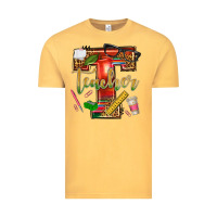 Vintage Mustard western teacher Vintage Tee - texasbilliewilder
