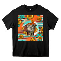 Black Hereford Bull Heavy Core Tee - LillyAllenDesigns