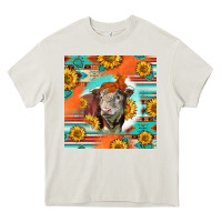 Cream Hereford Bull Heavy Core Tee - LillyAllenDesigns