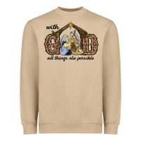 Mushroom With God All Things Are Possible Heavyweight Sweatshirt - RanaPortraitStore