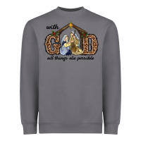 Storm With God All Things Are Possible Heavyweight Sweatshirt - RanaPortraitStore