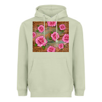 Matcha Western Pink Roses Heavyweight Hoodie - LillyAllenDesigns
