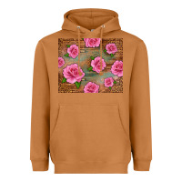 Meerkat Western Pink Roses Heavyweight Hoodie - LillyAllenDesigns