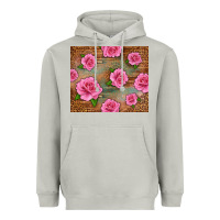 Moon Dust Western Pink Roses Heavyweight Hoodie - LillyAllenDesigns