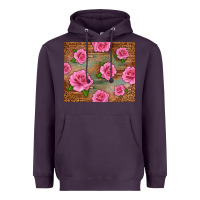 Plum Western Pink Roses Heavyweight Hoodie - LillyAllenDesigns