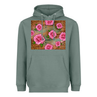 Sage Western Pink Roses Heavyweight Hoodie - LillyAllenDesigns