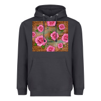 Western Pink Roses Heavyweight Hoodie | Teevron
