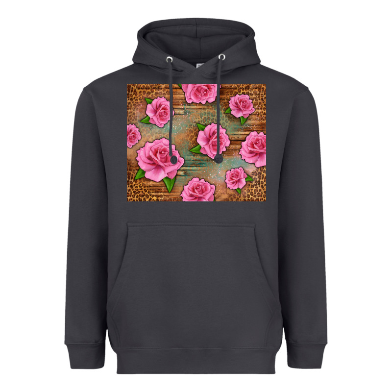 Western Pink Roses Heavyweight Hoodie by LillyAllenDesigns | Teevron