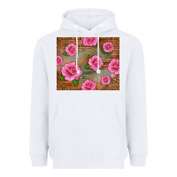 White Western Pink Roses Heavyweight Hoodie - LillyAllenDesigns