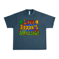Midnight Navy love support advocate Urban Heavy Tee - Zillion Design Studio