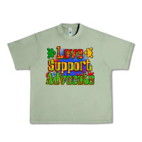 Oil Green love support advocate Urban Heavy Tee - Zillion Design Studio