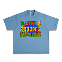 Pebble Blue love support advocate Urban Heavy Tee - Zillion Design Studio