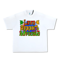 White love support advocate Urban Heavy Tee - Zillion Design Studio
