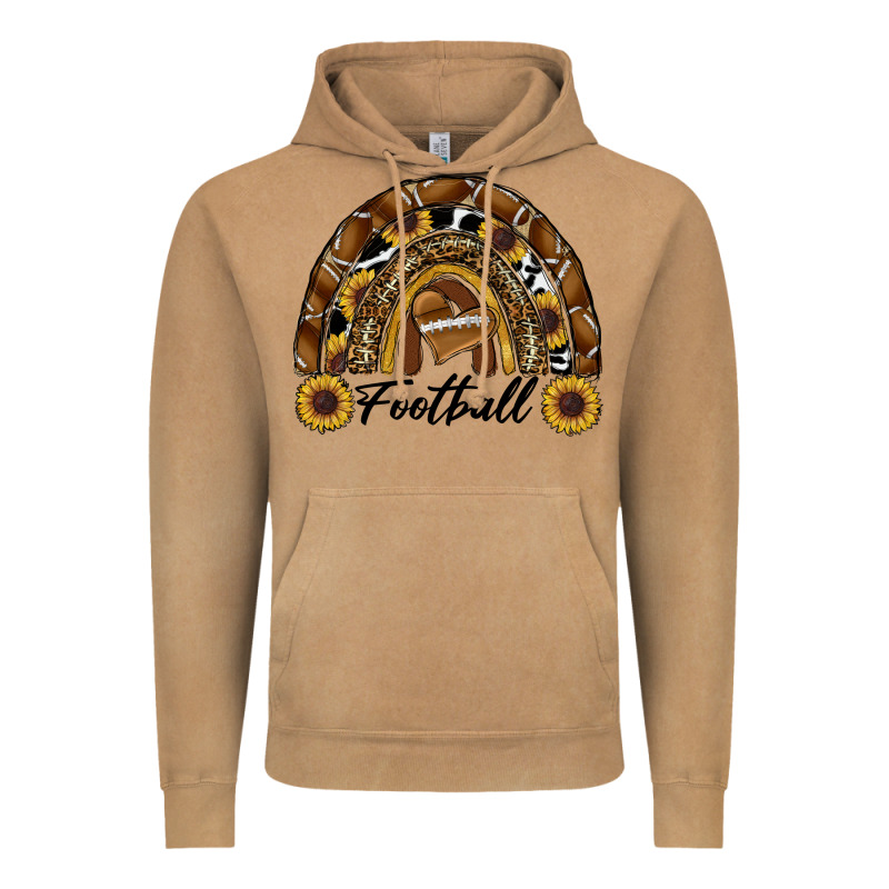 Football Rainbow Vintage Hoodie by RanaPortraitStore | Teevron