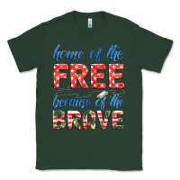 Sports Green home of the free because of the brave Classic Tee - HRA Design Shop