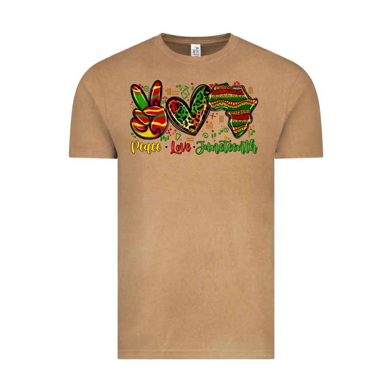 Peace Love Juneteenth Vintage Tee by Zillion Design Studio | Teevron